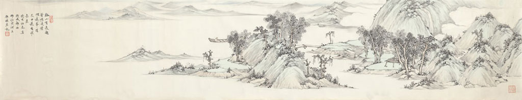 画家康杰山水画