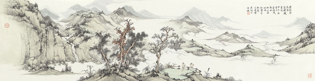 画家康杰山水画