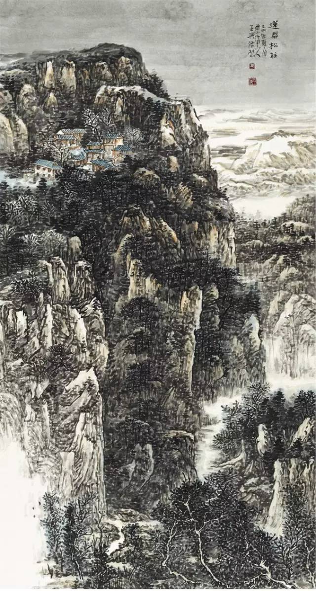 王鸣放师生国画作品