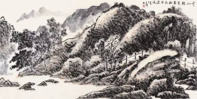 王鸣放师生国画作品