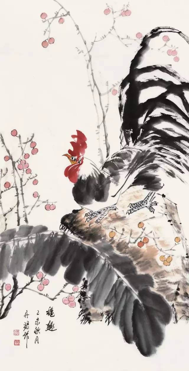王鸣放师生国画作品