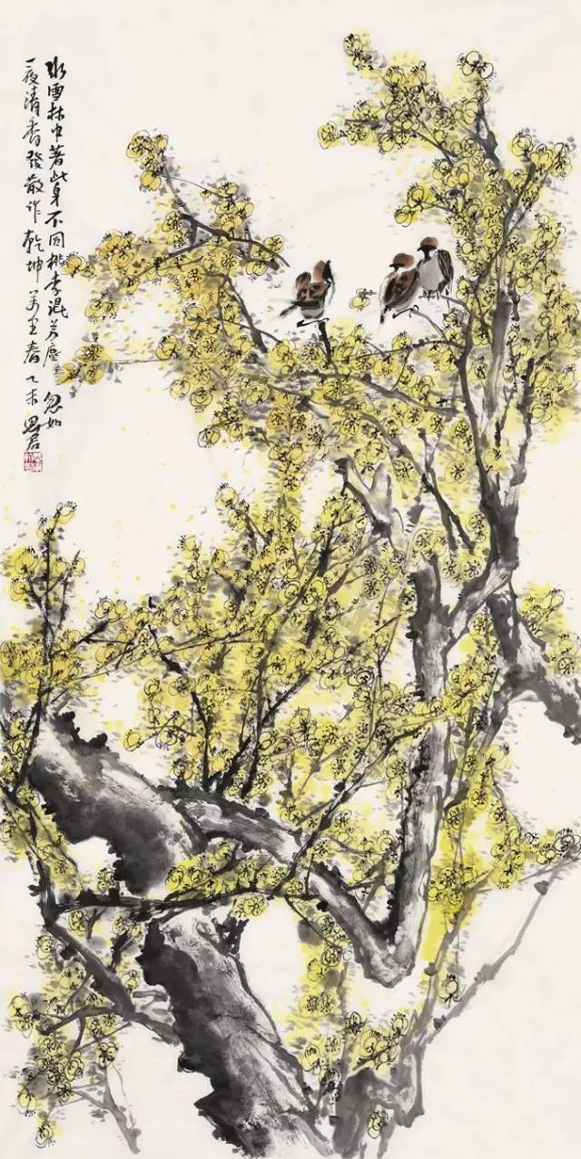 王鸣放师生国画作品