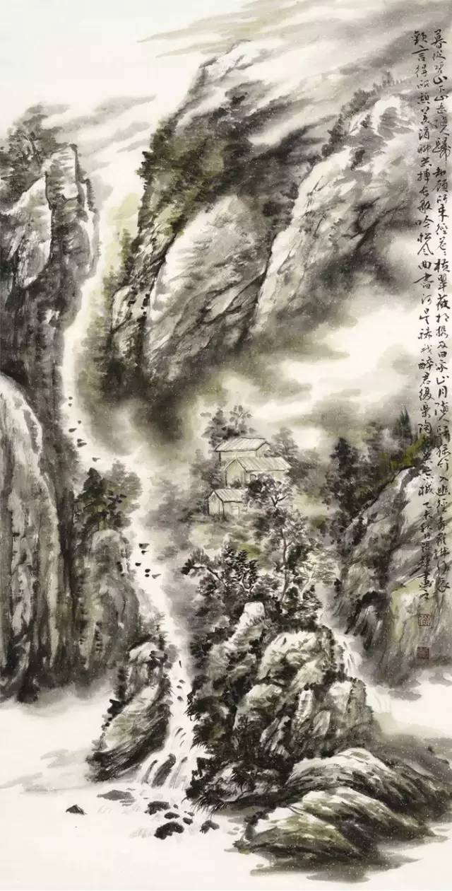 王鸣放师生国画作品