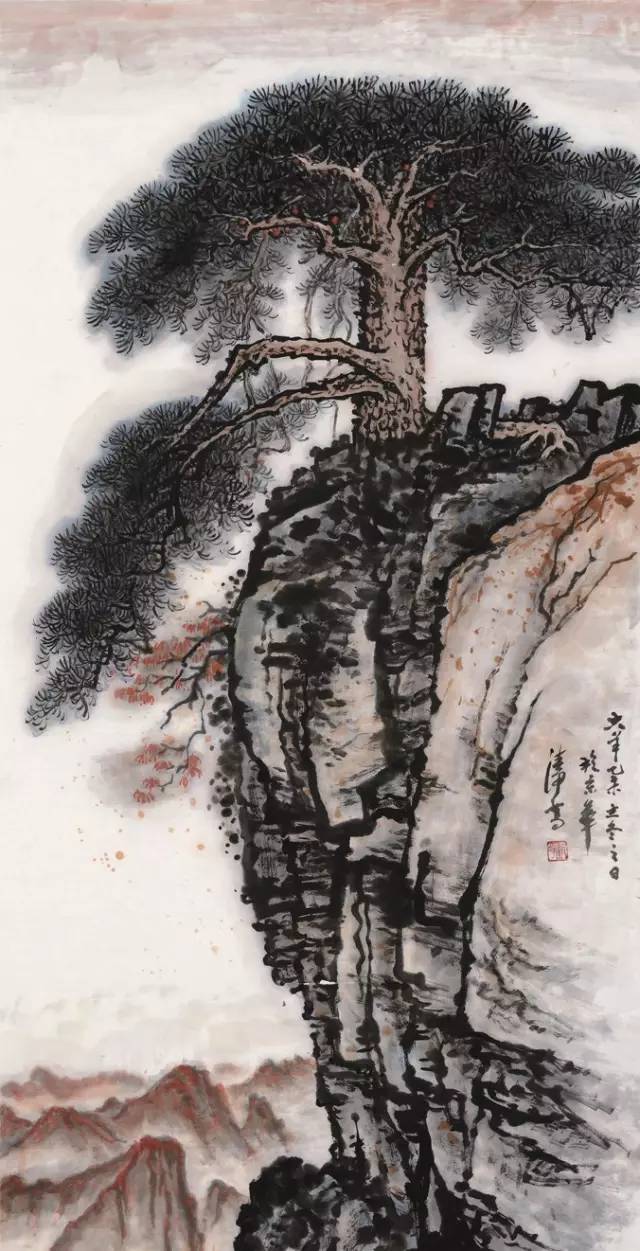 王鸣放师生国画作品
