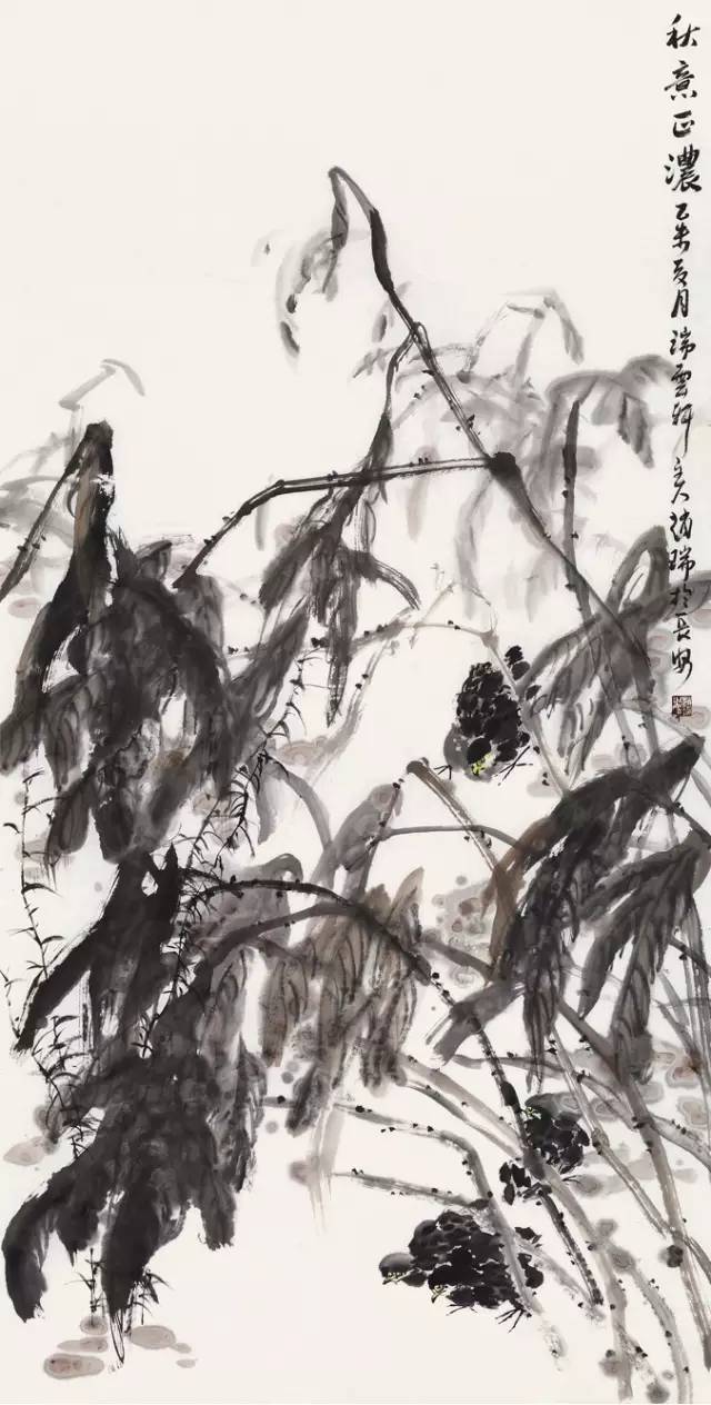 王鸣放师生国画作品