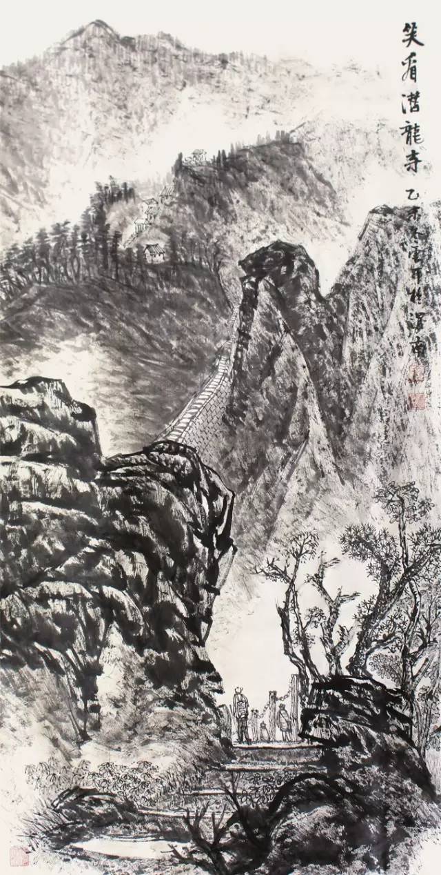 王鸣放师生国画作品
