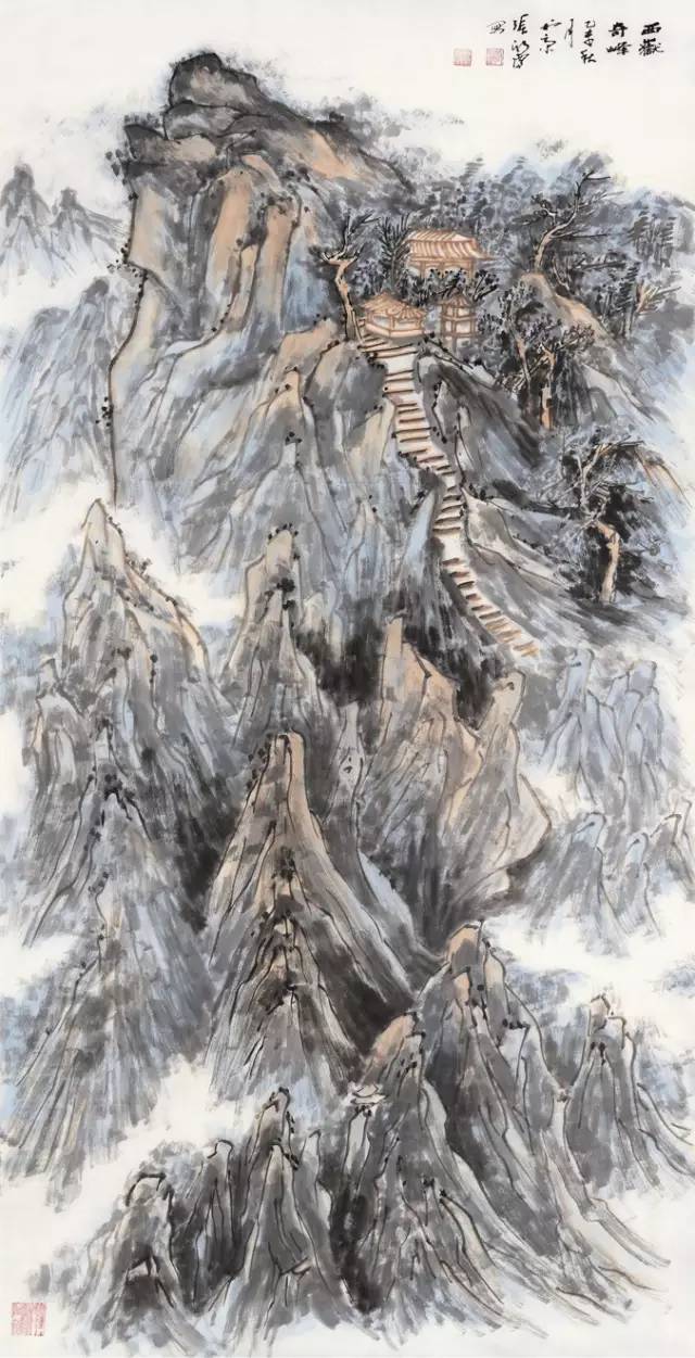 王鸣放师生国画作品