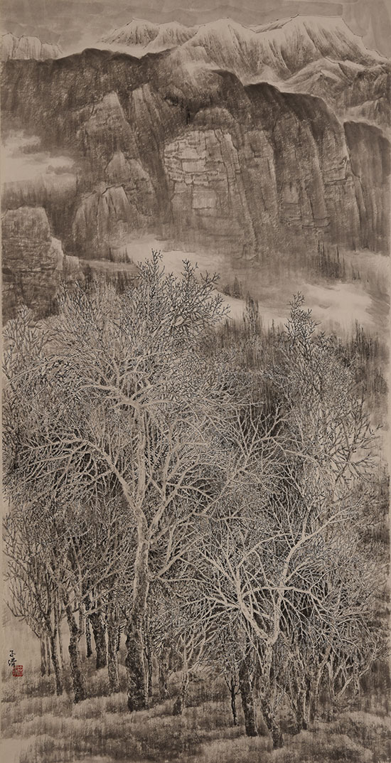 徐子清 《祁连印象》 136X68cm
