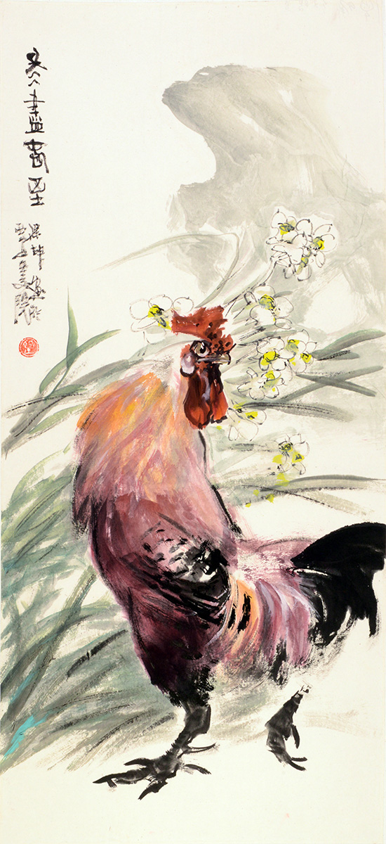 劉保申《冬盡春至》2015年46X69cm
