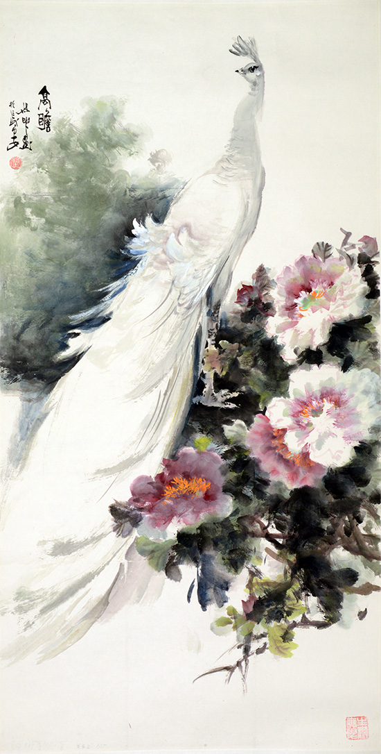 劉保申《高瞻》2014年138X69cm