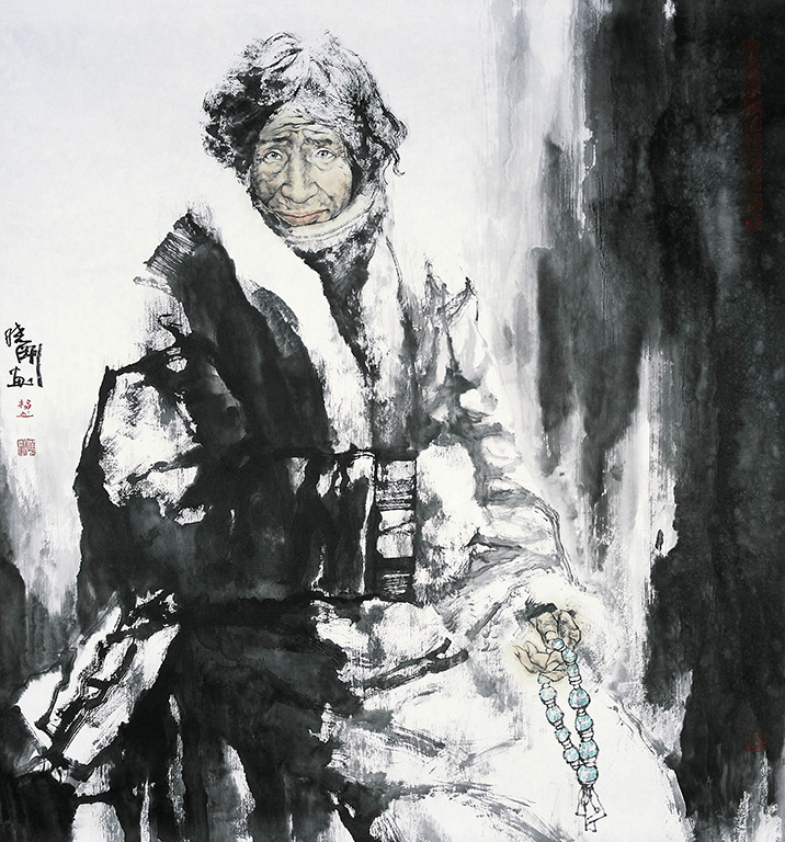 杨晓刚人物画作品-纯真
